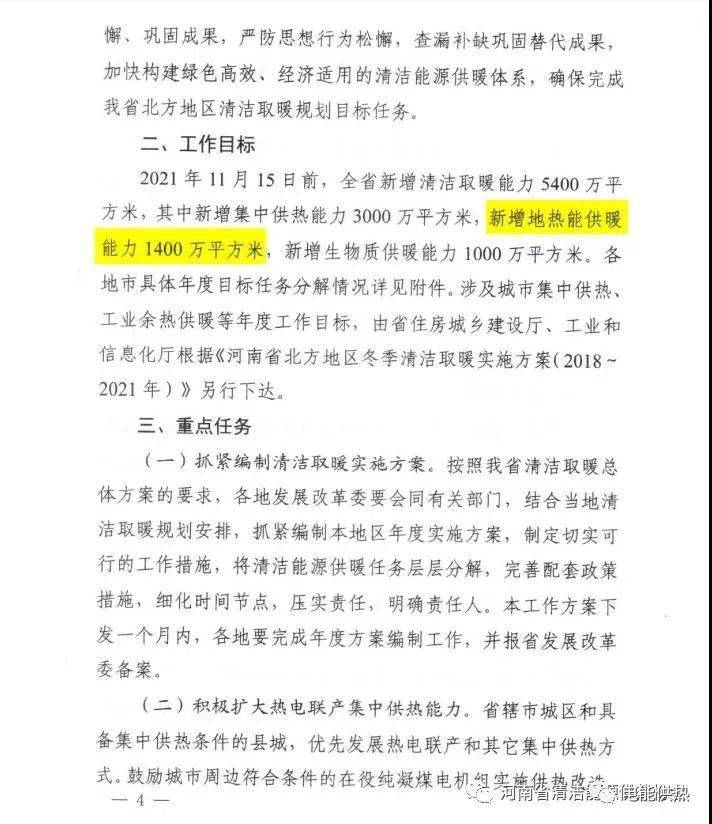 河南省2021年清洁取暖工作方案  新增生物质供暖1000万㎡3